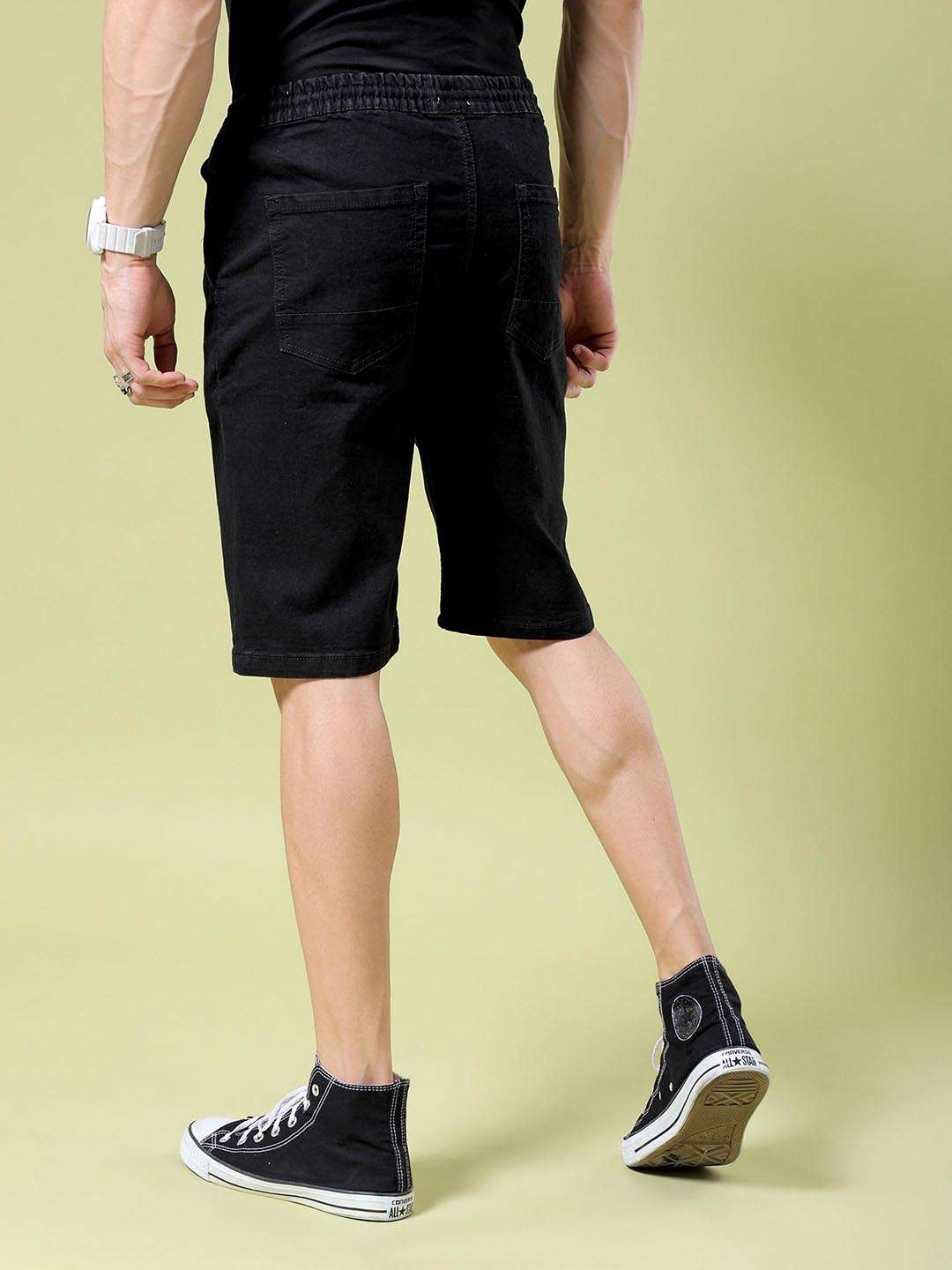 Shop Men Solid Shorts Online.