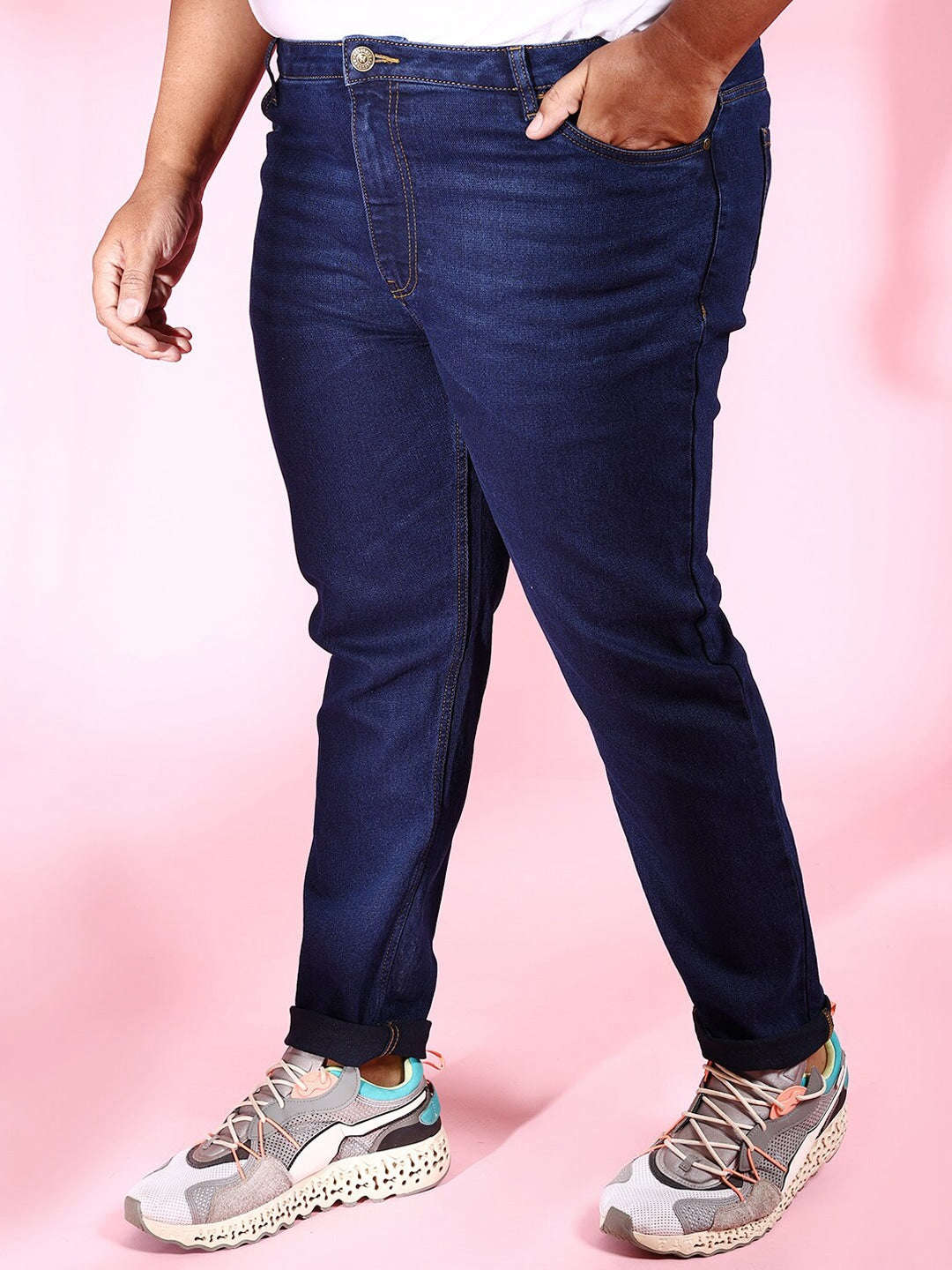 Shop Men Plus Size Slim Fit Jeans Online.