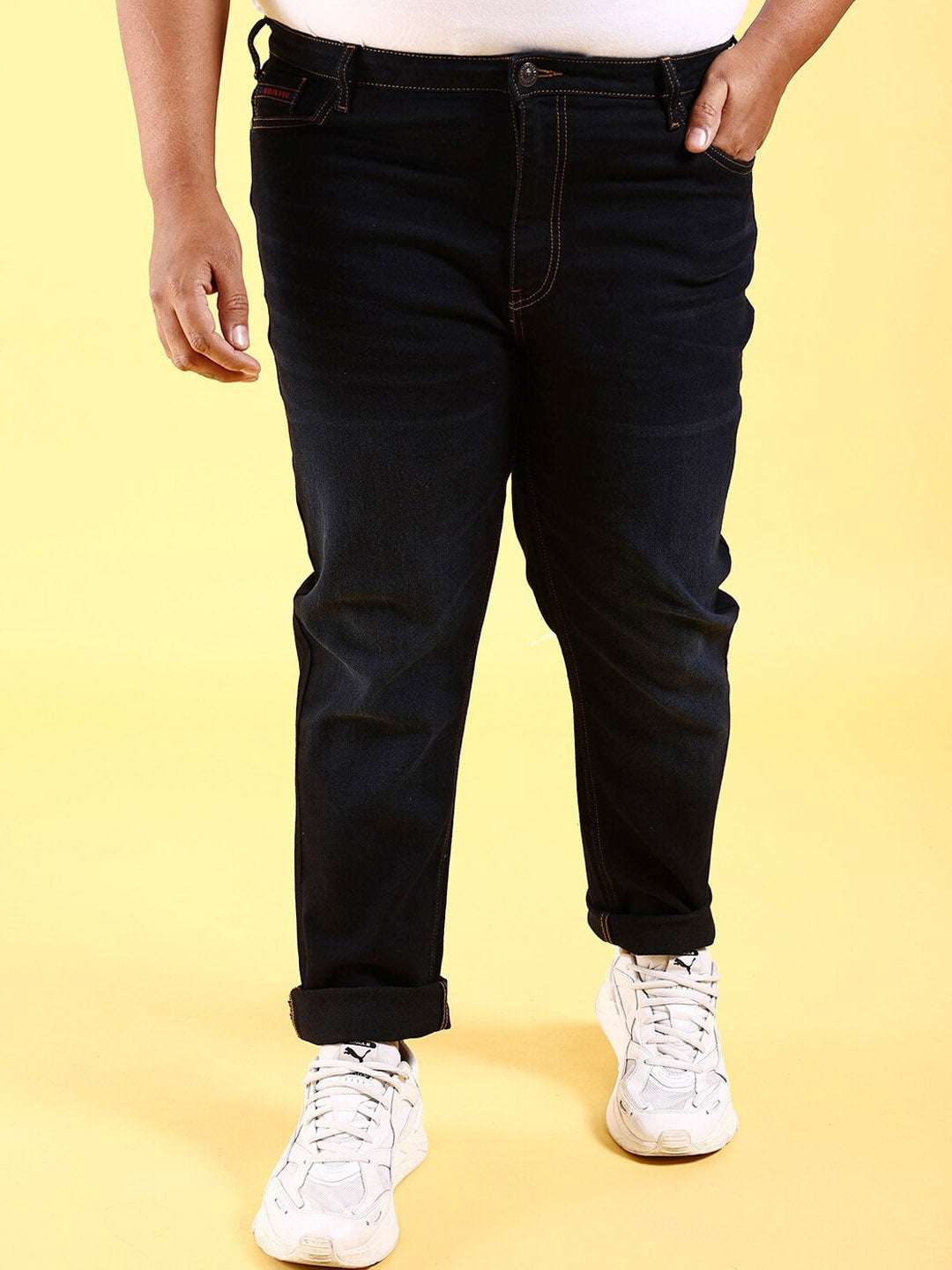 Shop Men Plus Size Slim Jeans Online.