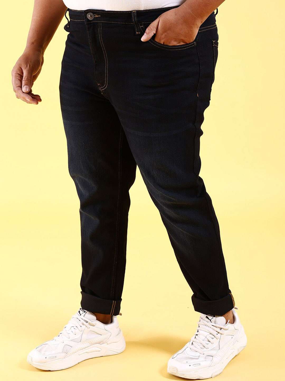 Shop Men Plus Size Slim Jeans Online.