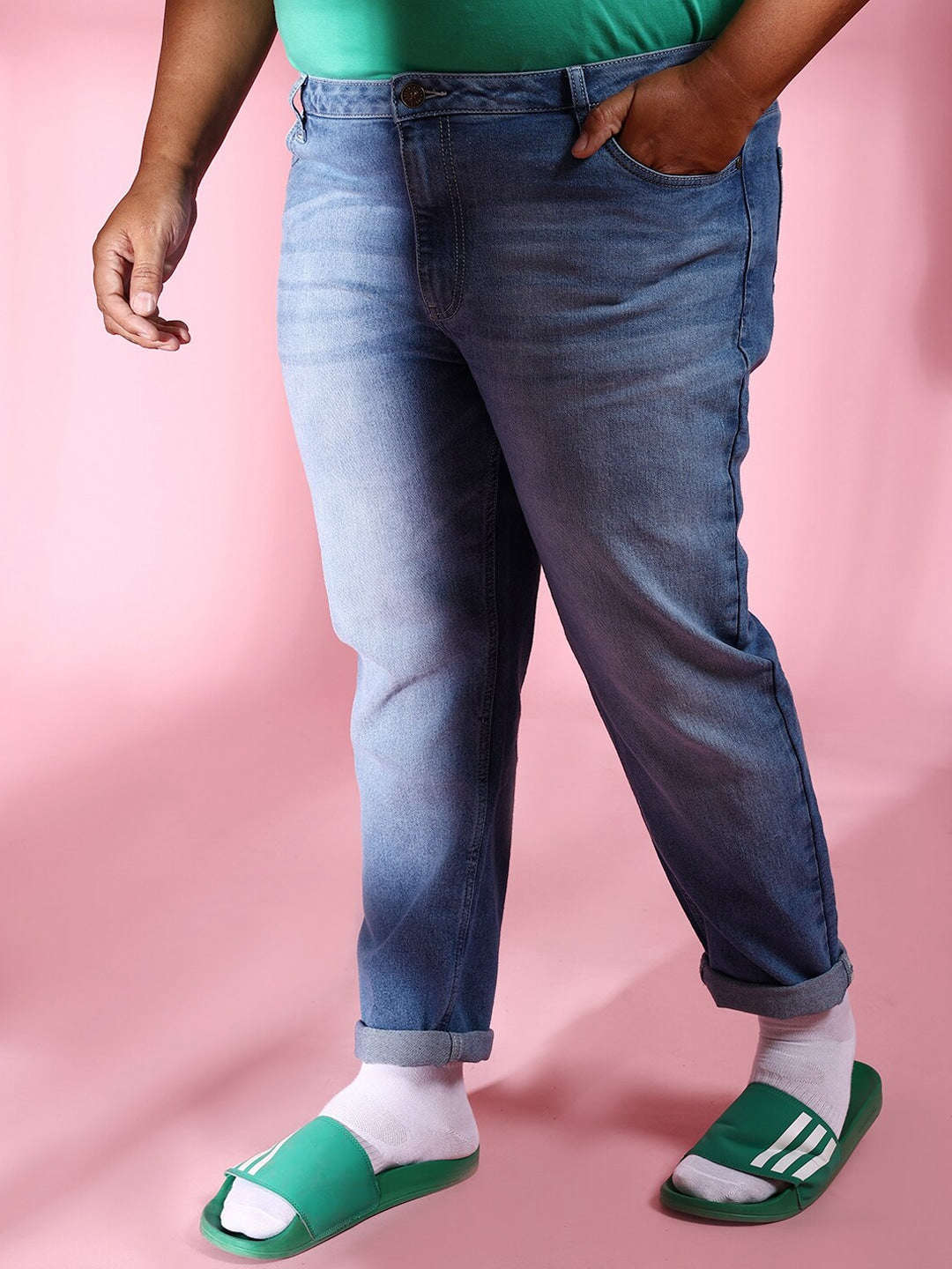 Shop Men Plus Size Slim Fit Jeans Online.