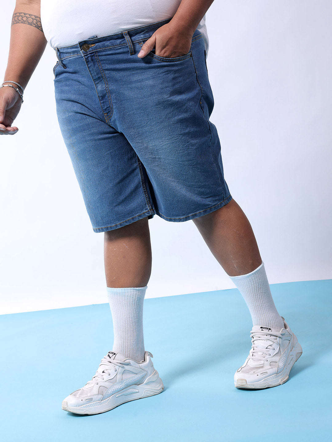 Shop Men Solid Shorts Online.