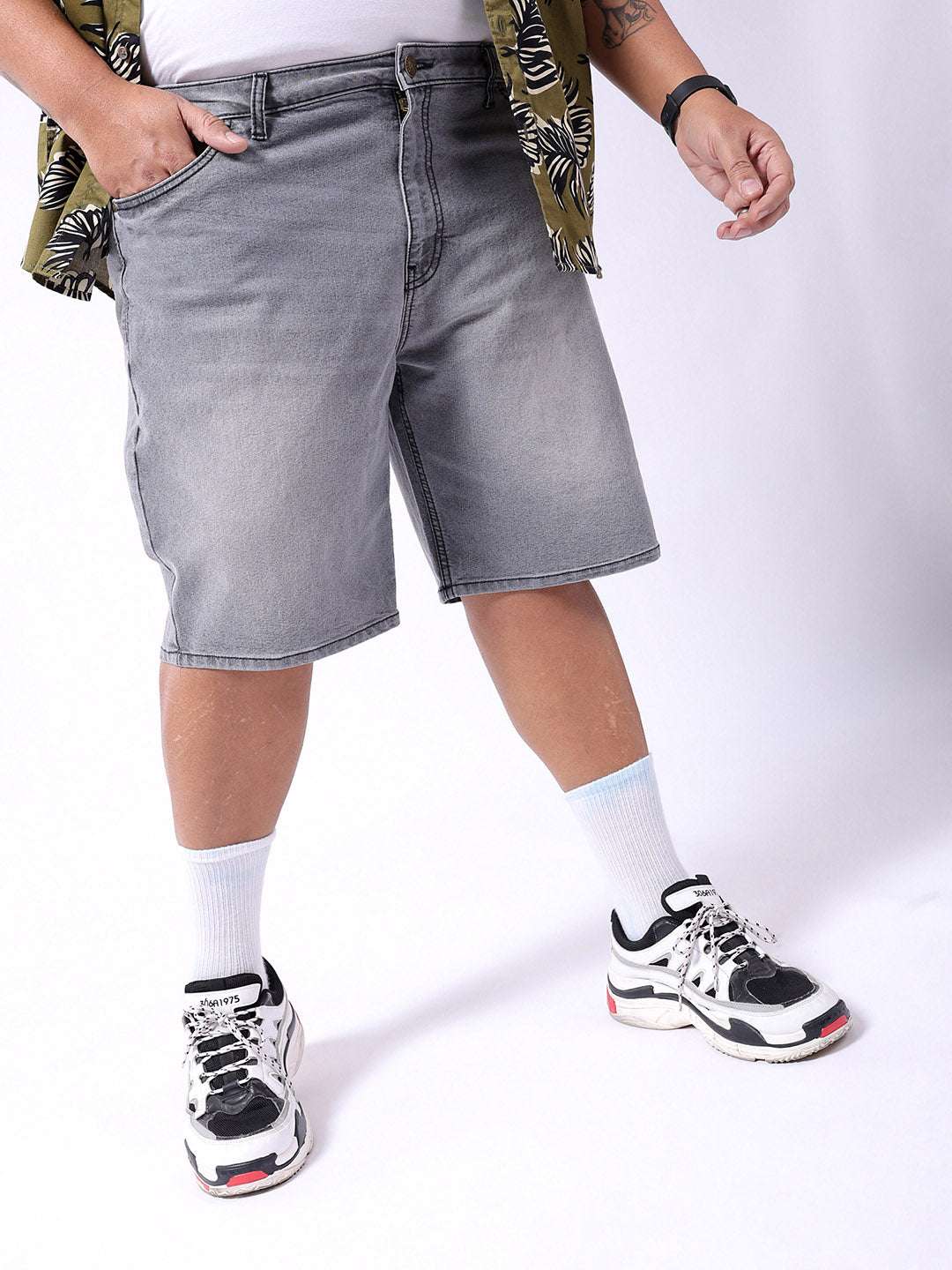 Shop Men Solid Shorts Online.