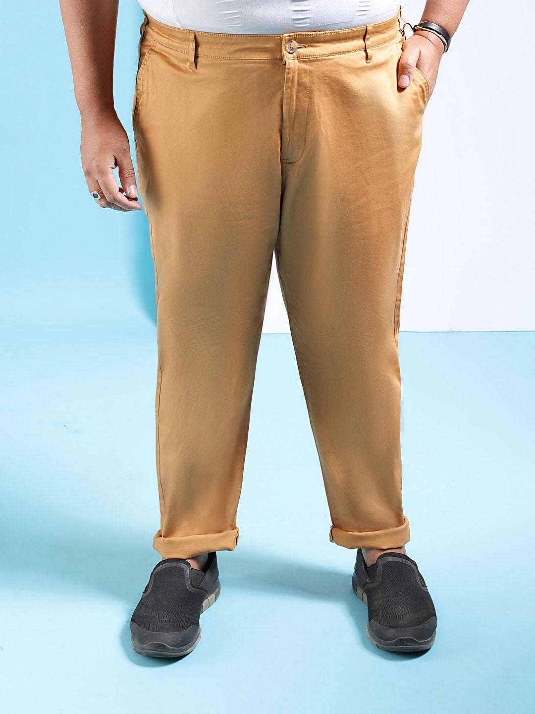 Shop Men Solid Trouser Online.