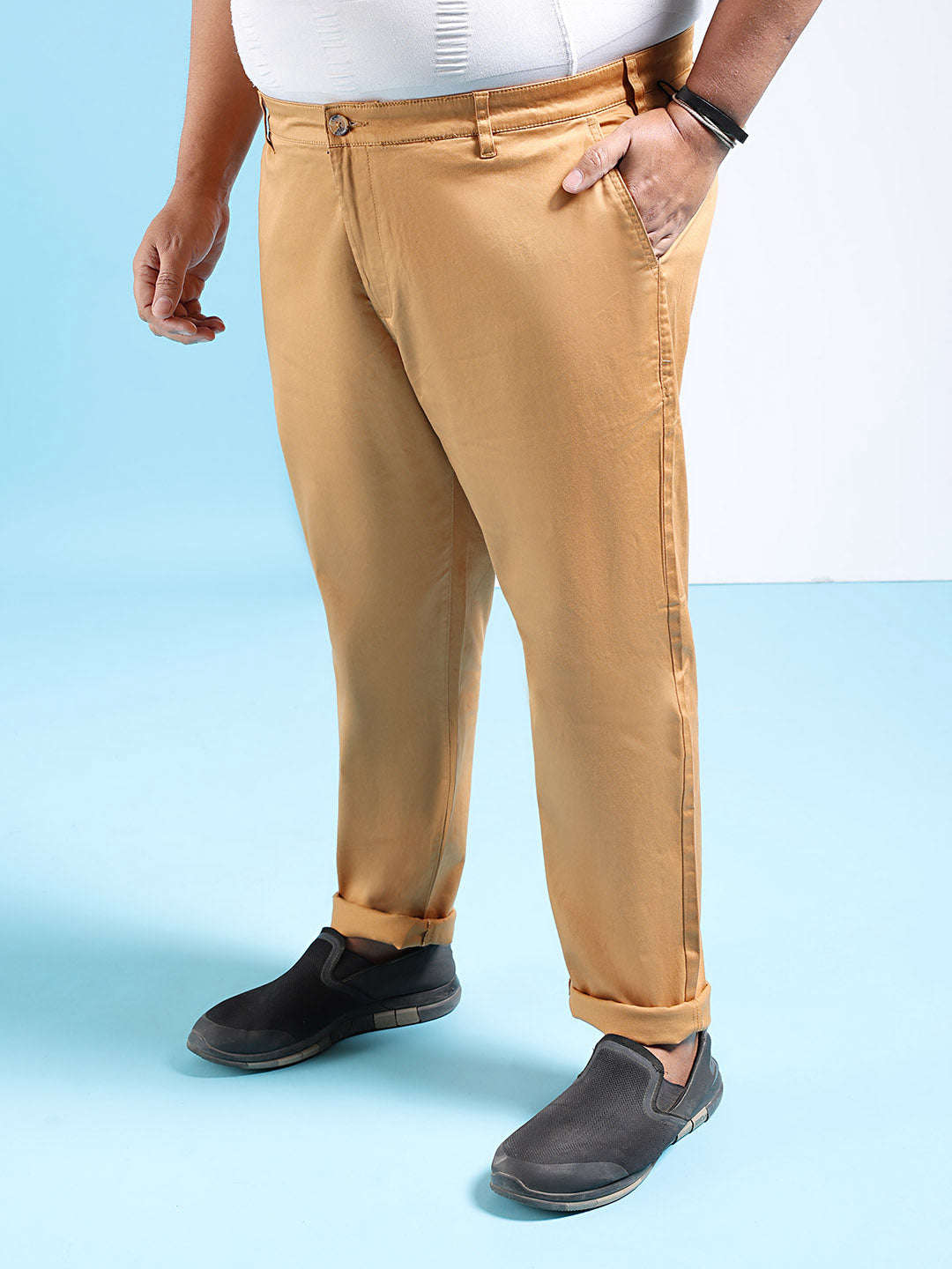 Shop Men Solid Trouser Online.