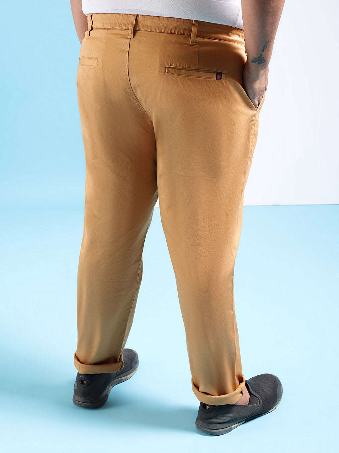 Shop Men Solid Trouser Online.