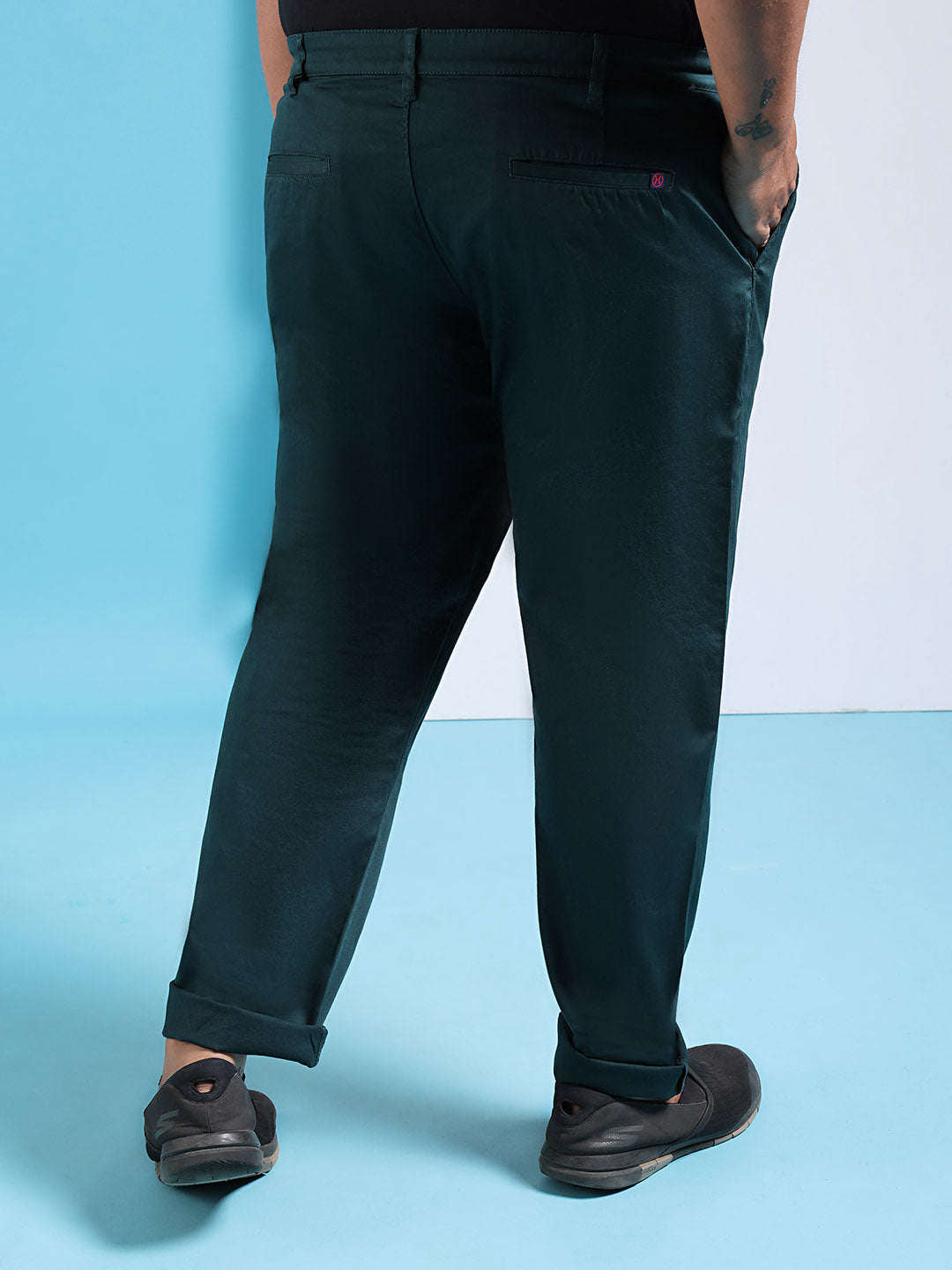 Shop Men Solid Trouser Online.