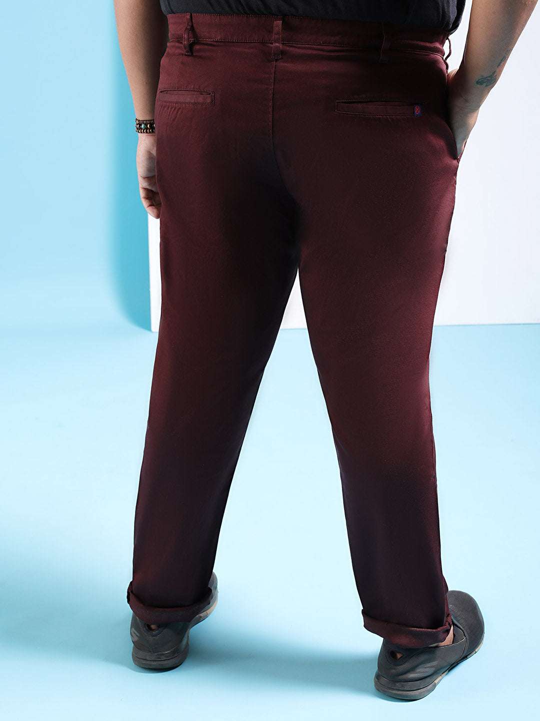 Shop Men Solid Trouser Online.