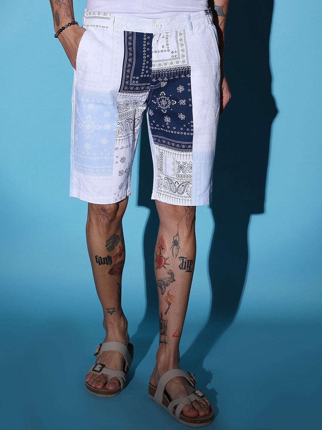 Shop Men Printed Shorts Online.