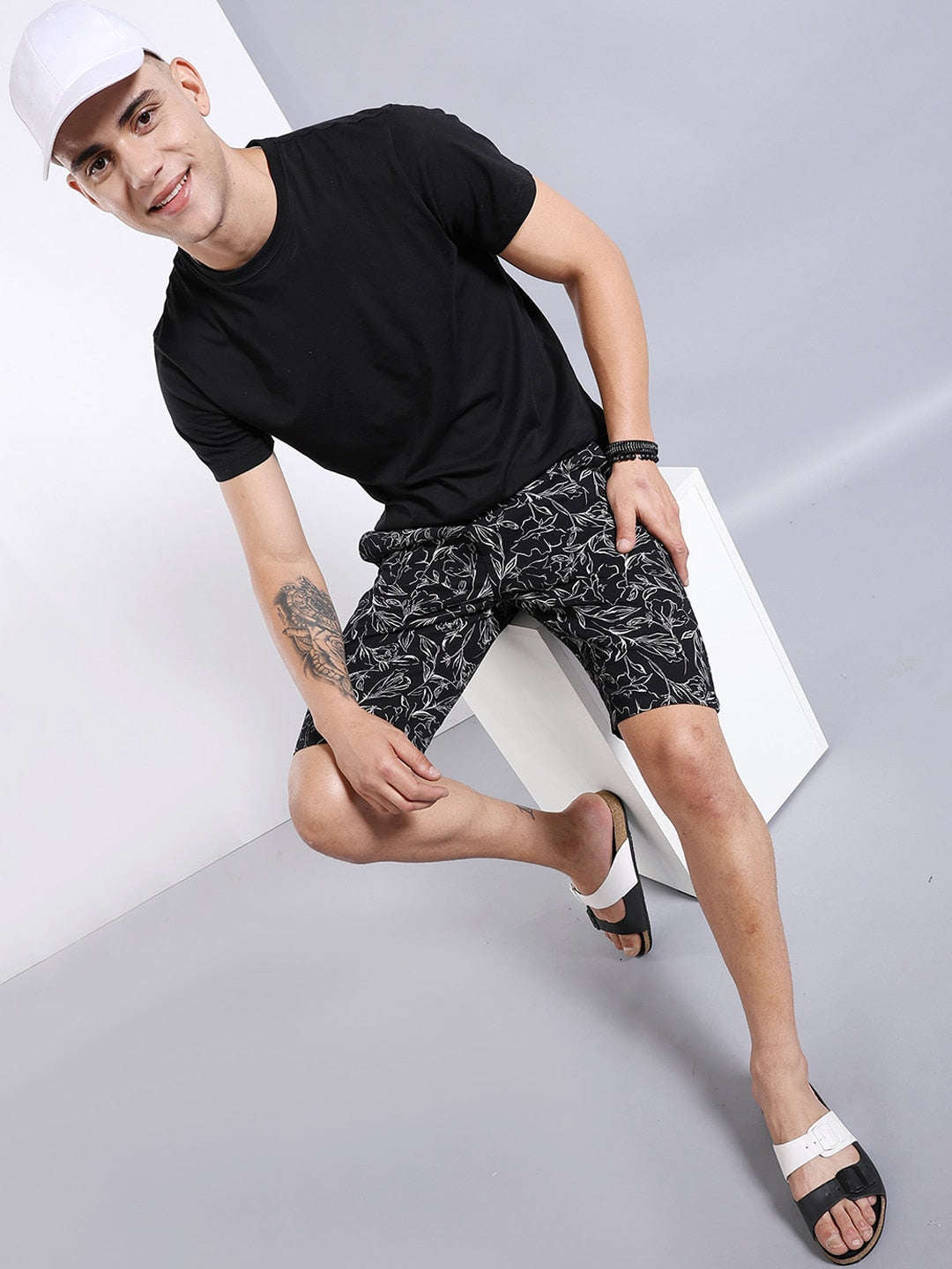 Shop Men Printed Shorts Online.