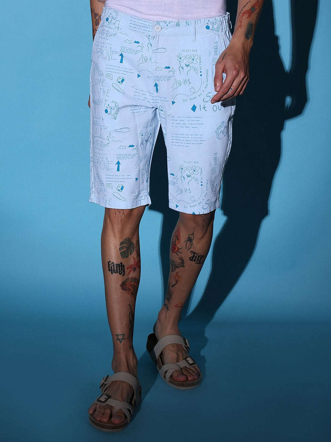 Shop Men Printed Shorts Online.