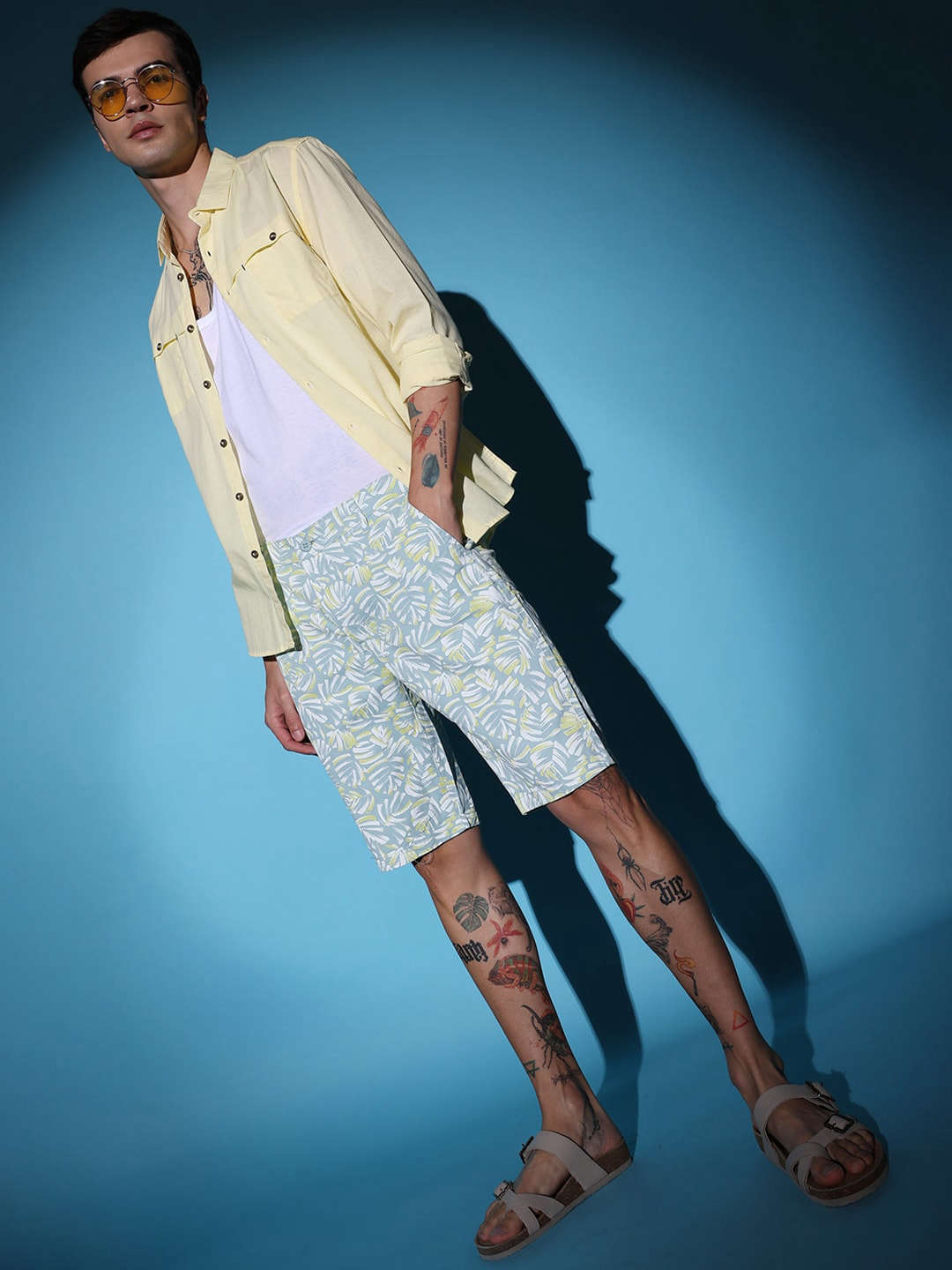 Shop Men Printed Shorts Online.