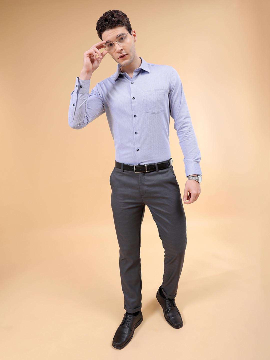 Shop Men Slim Fit Luxe Formal Shirt Online.