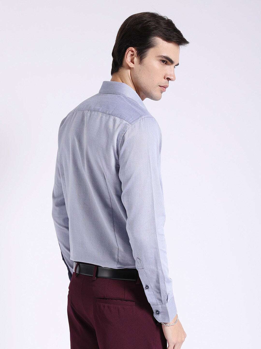 Shop Men Slim Fit Luxe Formal Shirt Online.