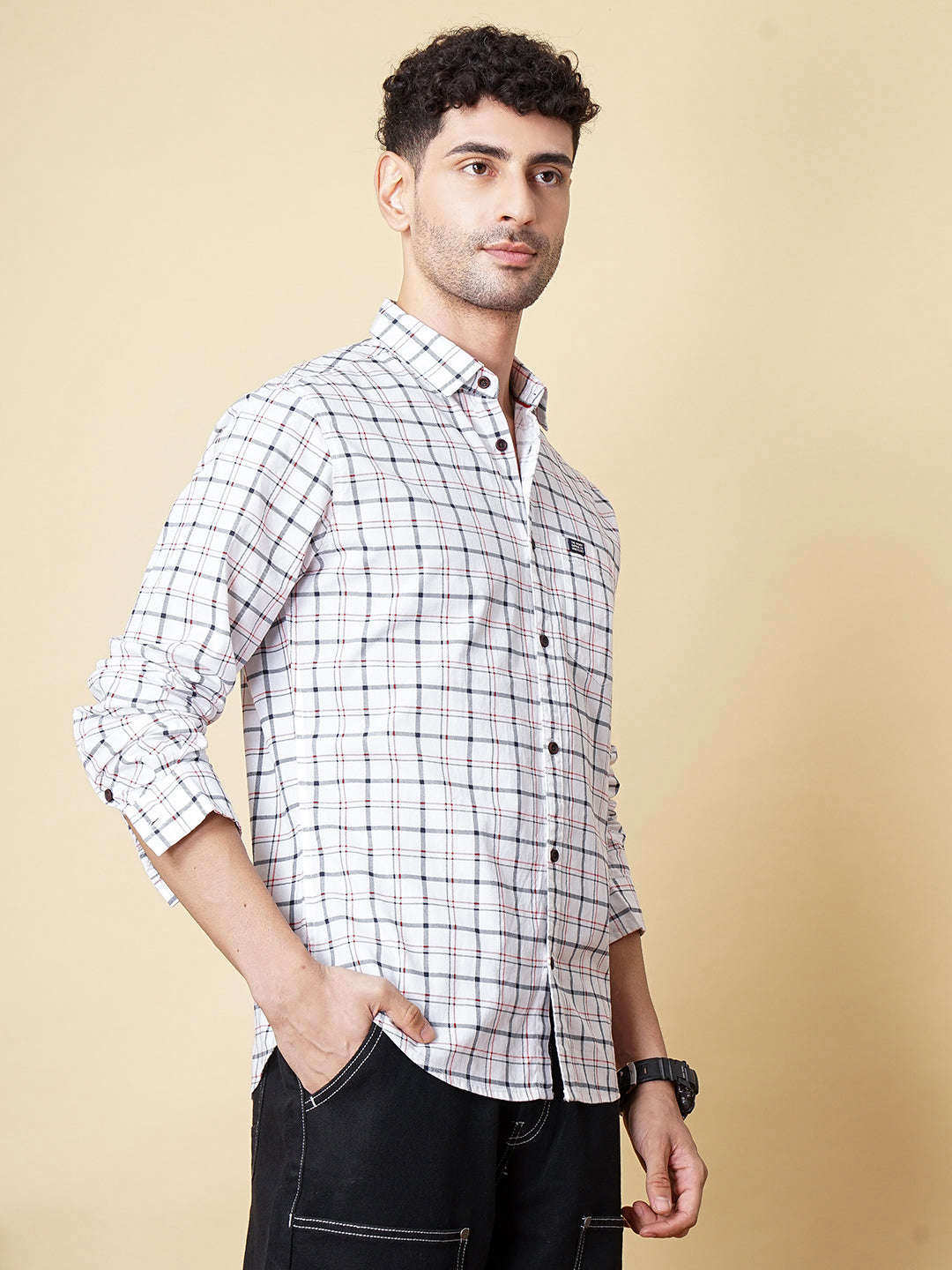 Shop Men Casual Check Shirt Online.