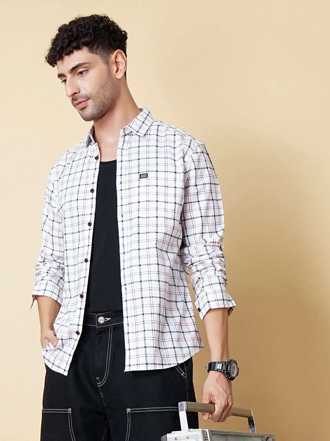 Shop Men Casual Check Shirt Online.