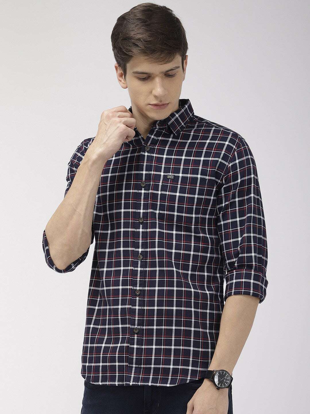 Shop Men Casual Check Shirt Online.