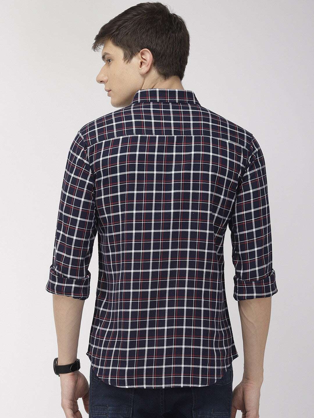 Shop Men Casual Check Shirt Online.