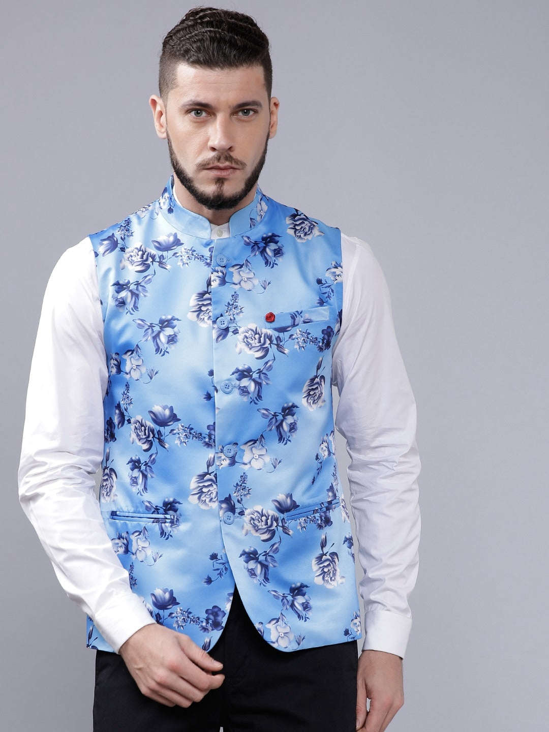 Shop Men's Floral Waistcoat Online.