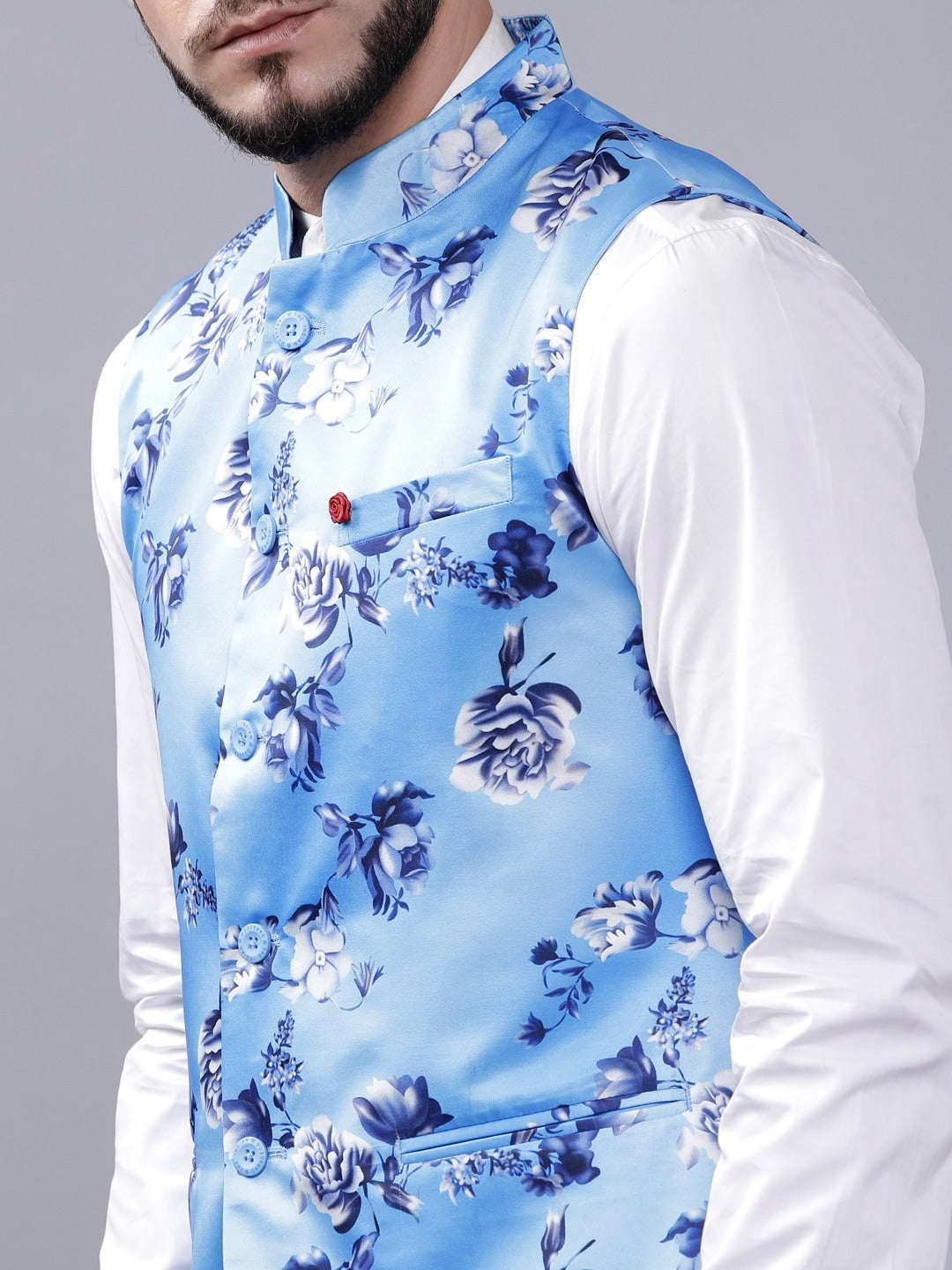 Shop Men's Floral Waistcoat Online.