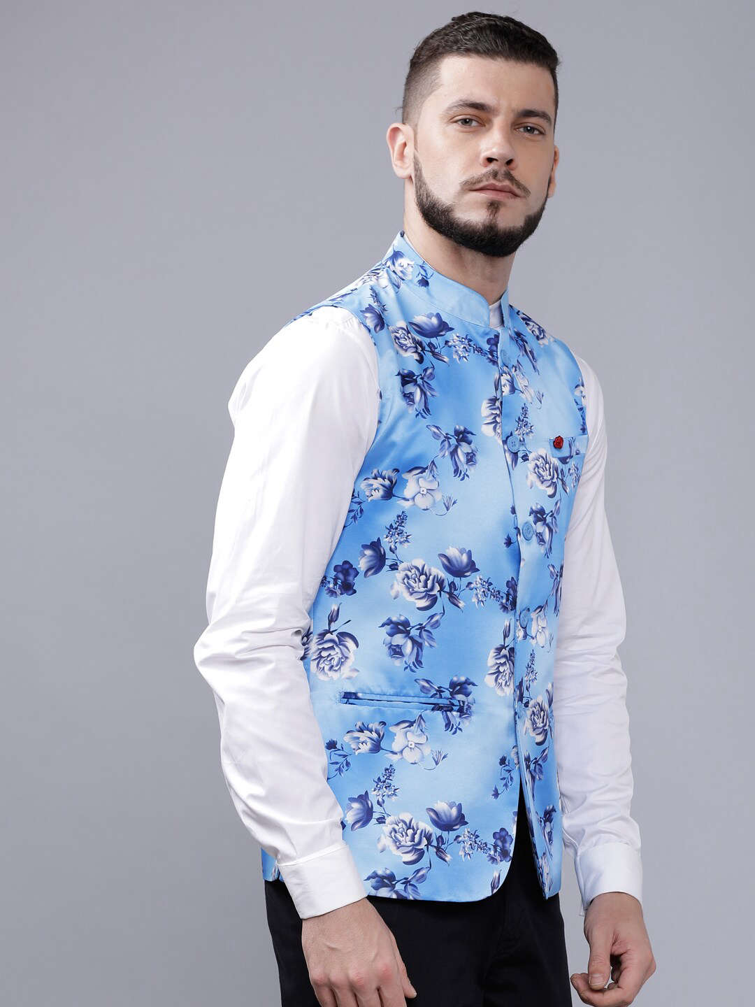 Shop Men's Floral Waistcoat Online.