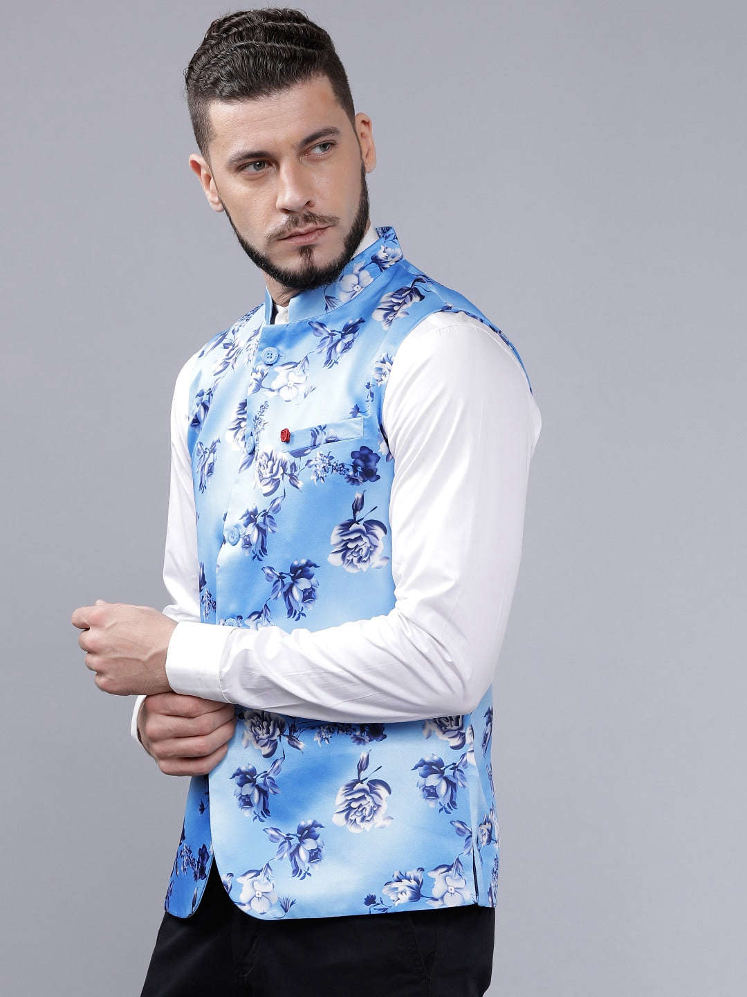 Shop Men's Floral Waistcoat Online.