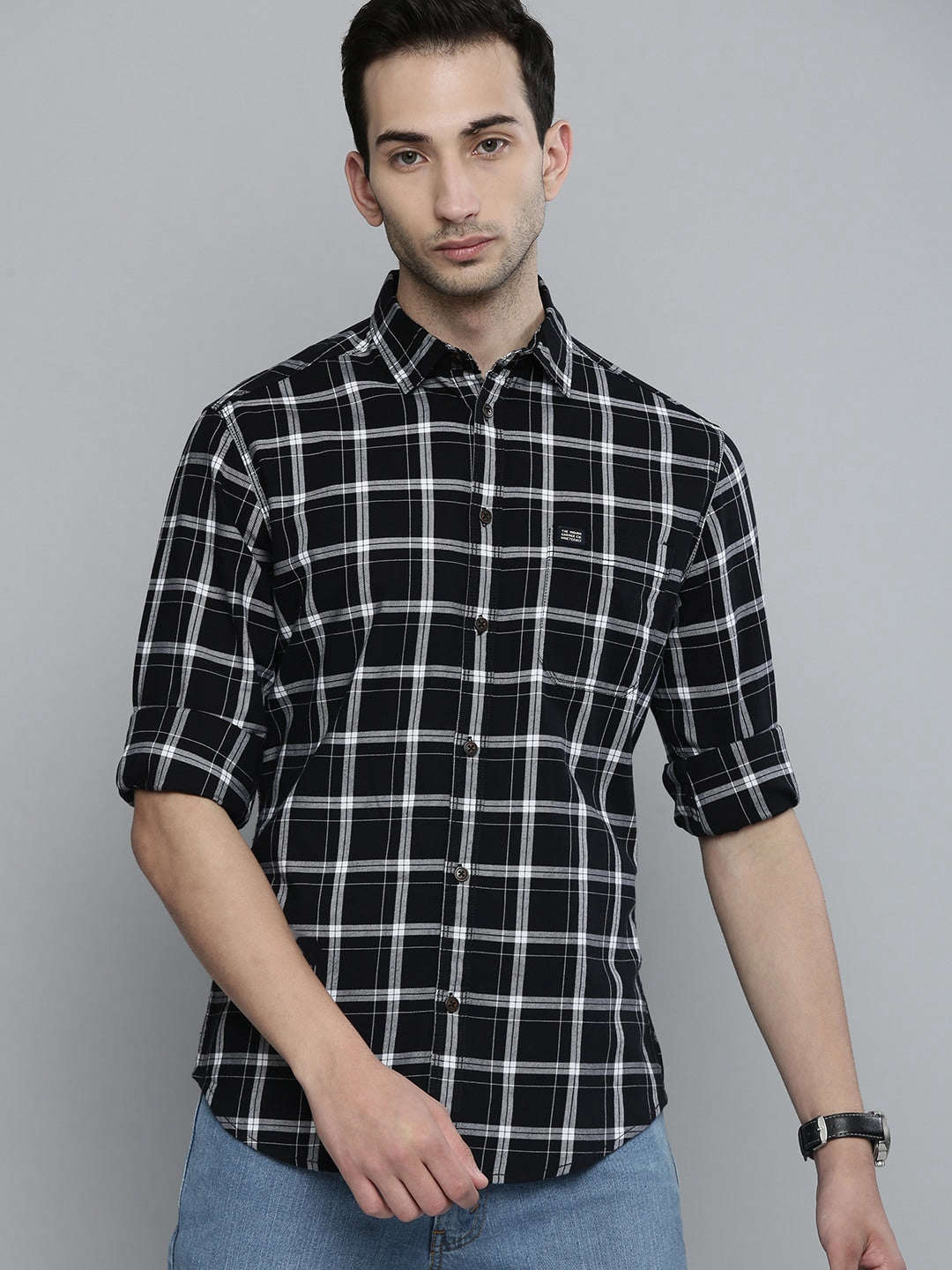 Shop Men Checks Shirt Online.