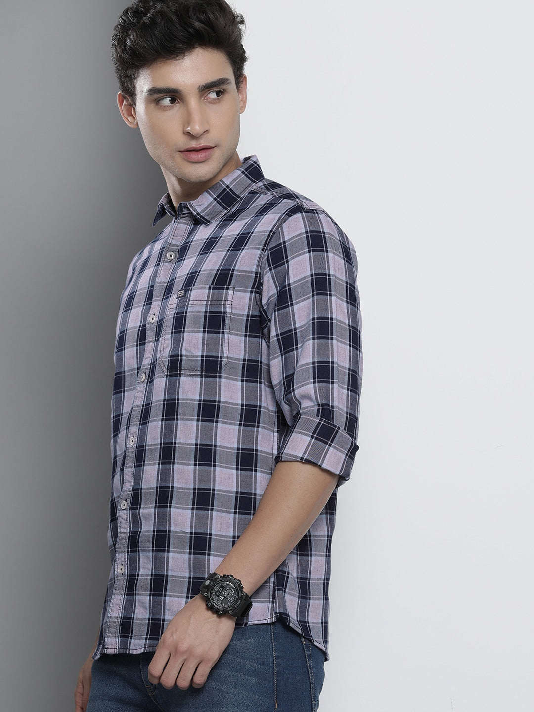 Shop Men Checks Shirt Online.