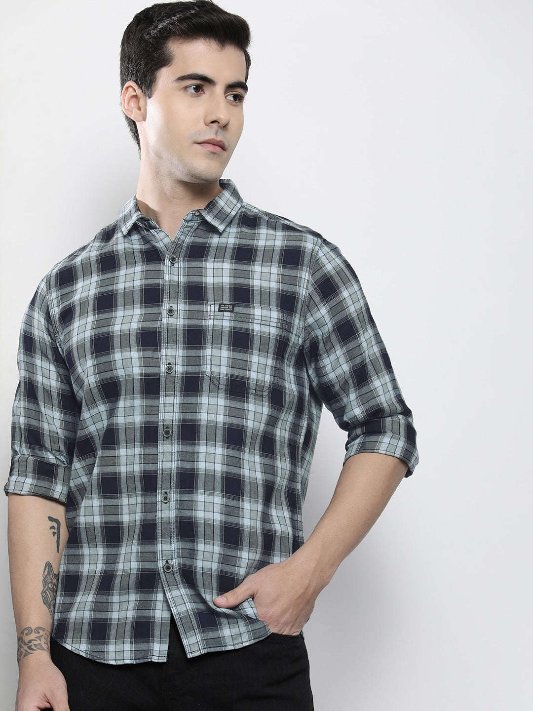 Shop Men Checks Shirt Online.