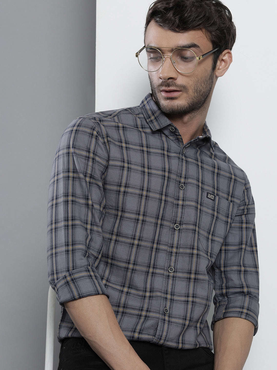 Shop Men Checks Shirt Online.