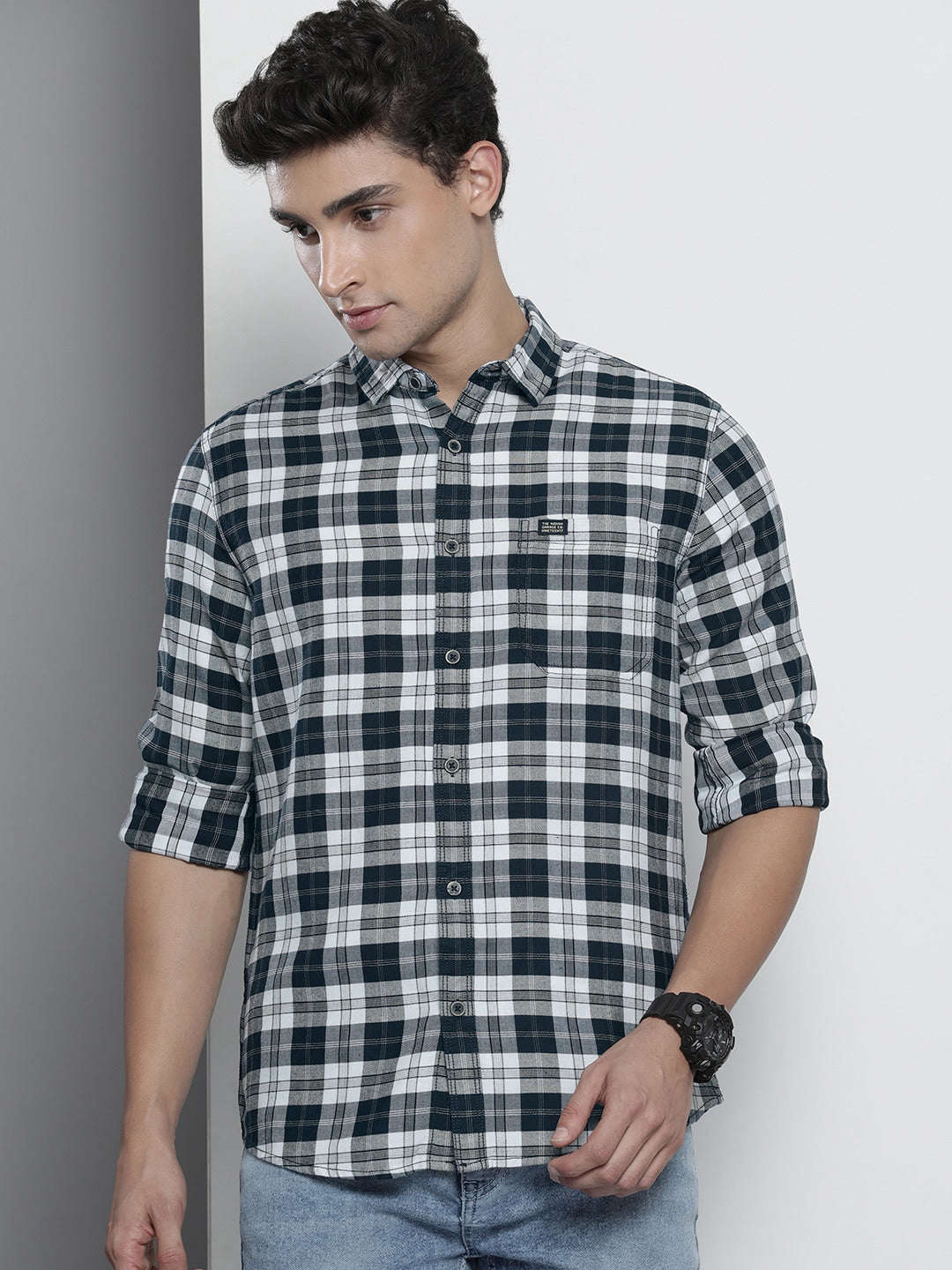 Shop Men Checks Shirt Online.