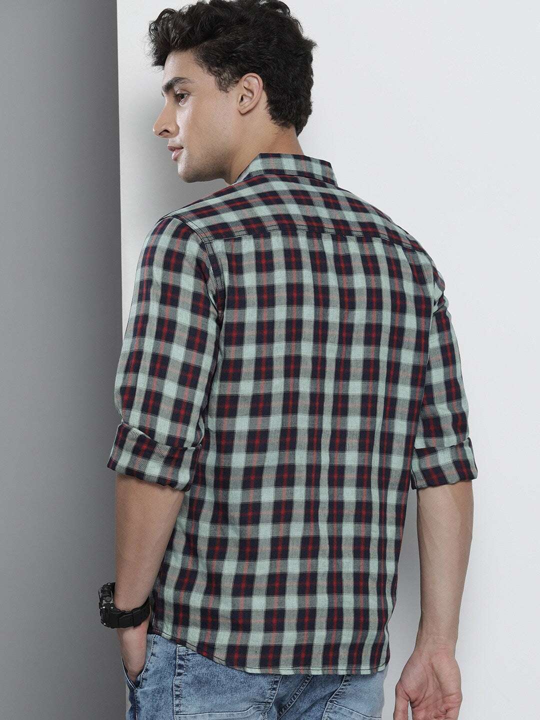 Shop Men Checks Shirt Online.