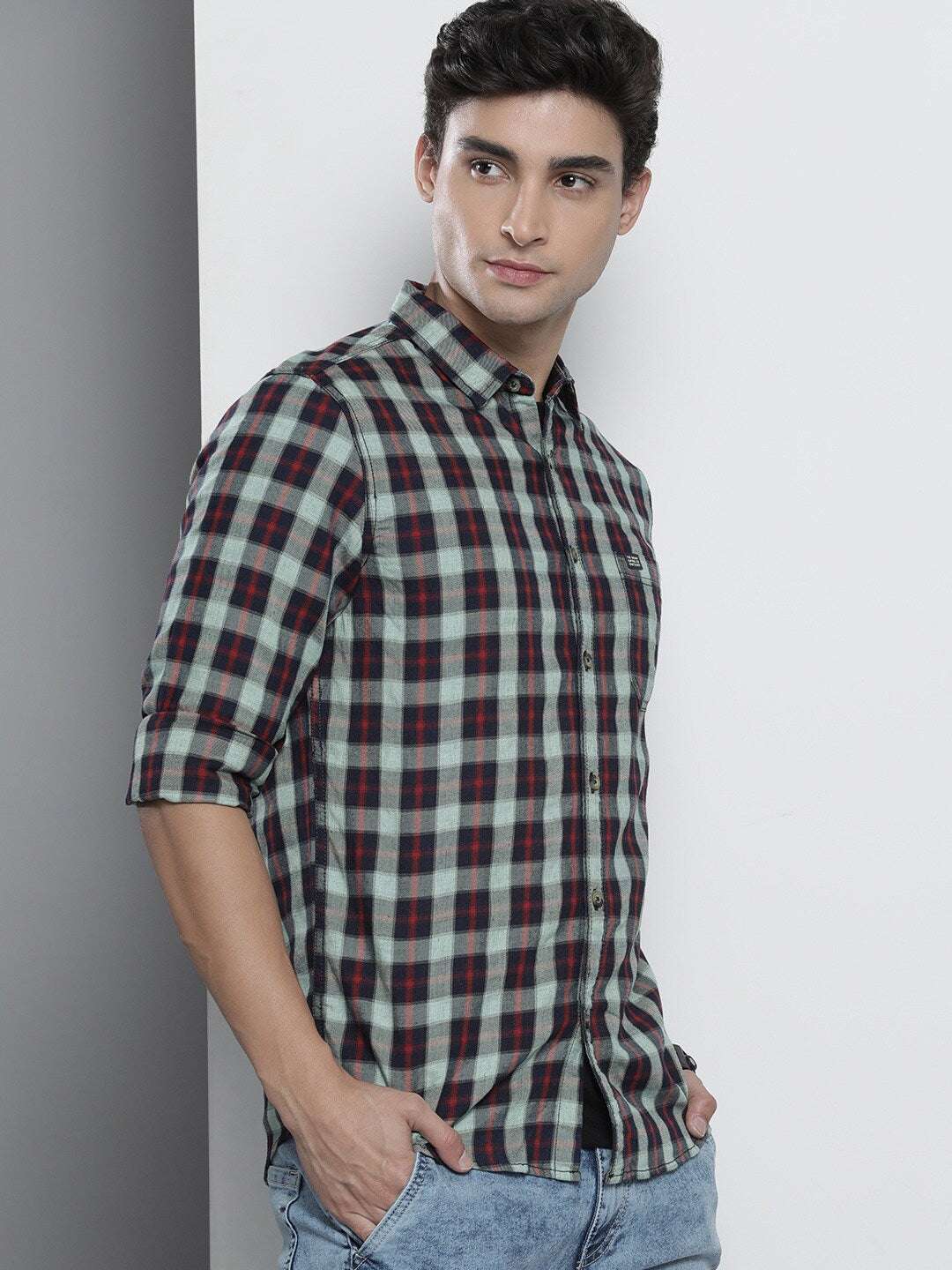 Shop Men Checks Shirt Online.