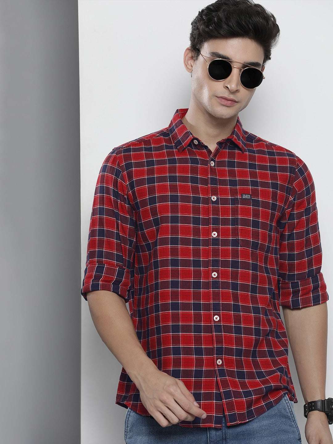 Shop Men Checks Shirt Online.