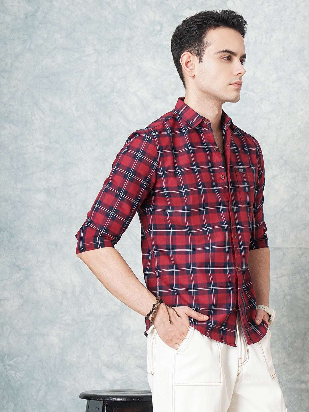 Shop Men Checks Shirt Online.