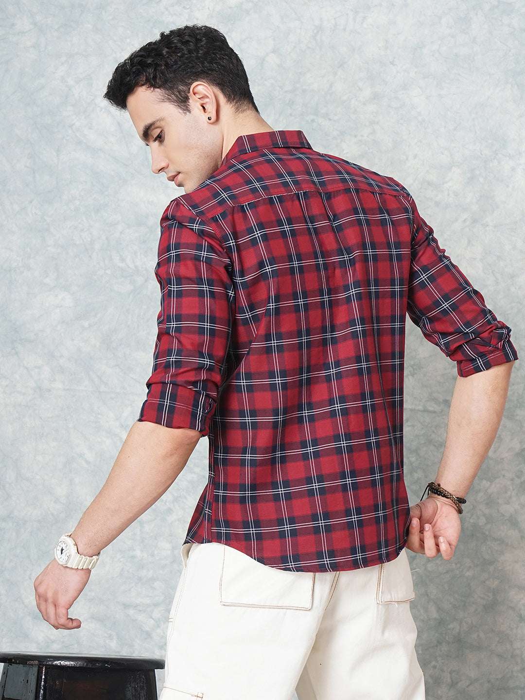 Shop Men Checks Shirt Online.