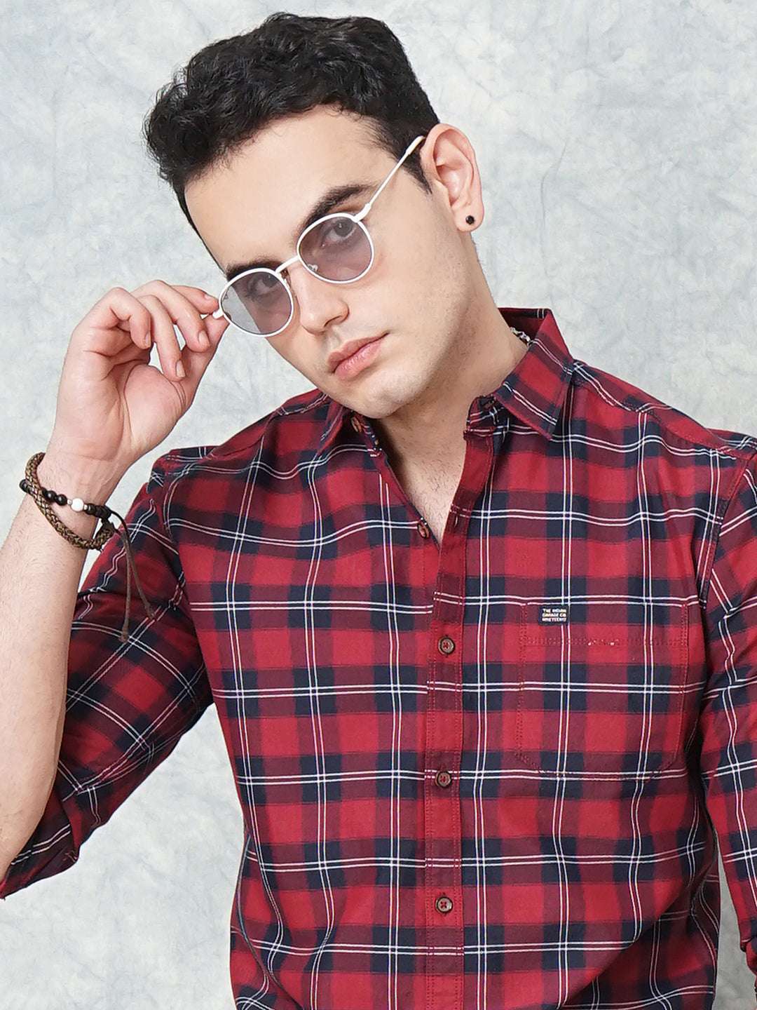 Shop Men Checks Shirt Online.