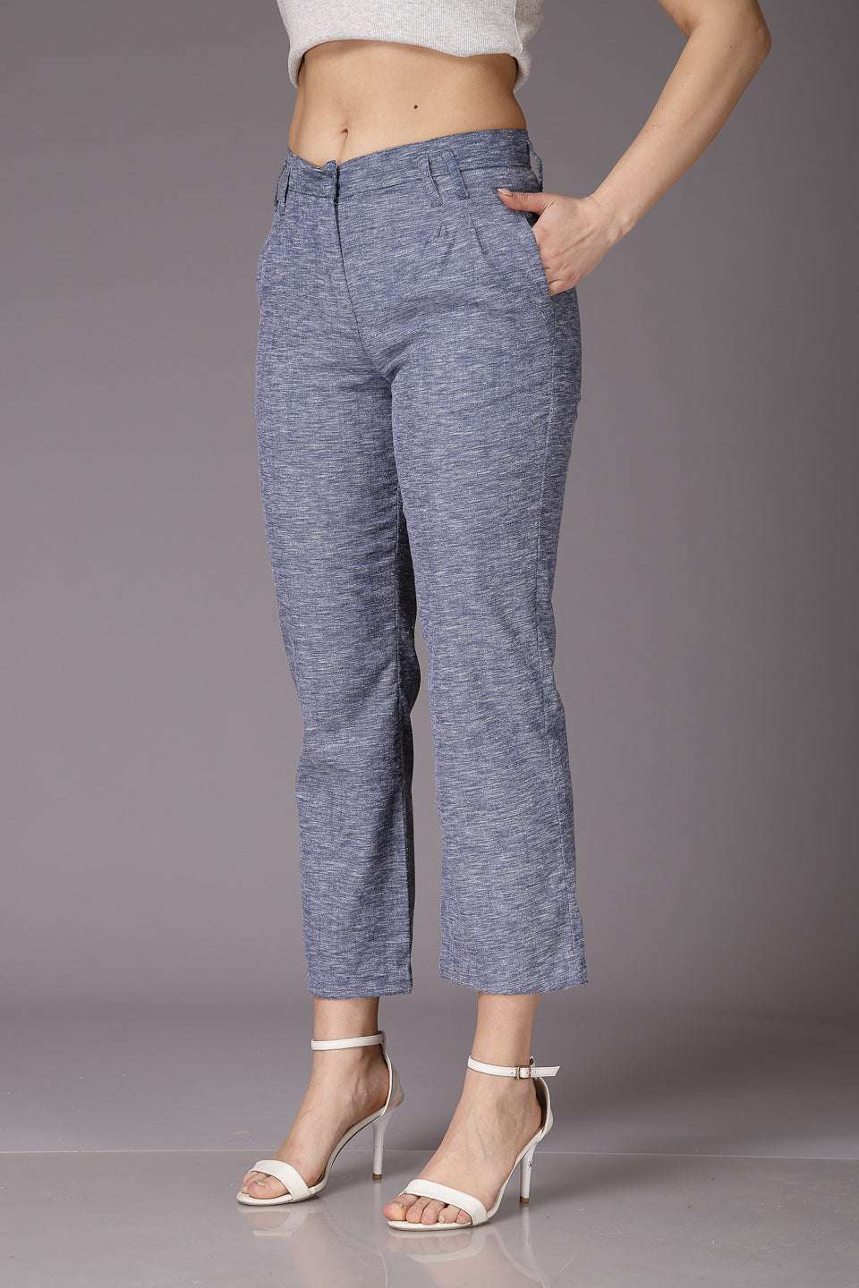 Shop Women Solid Trouser Online.