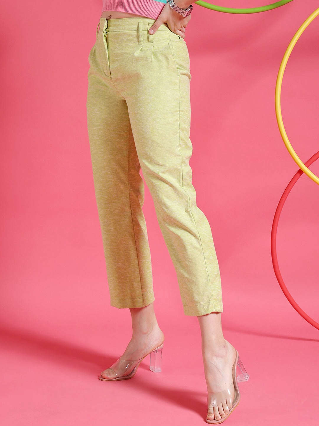 Shop Women Pleated Flare Trouser Online.