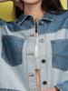 Shop Women Reverse Denim Contrast Jacket Online.