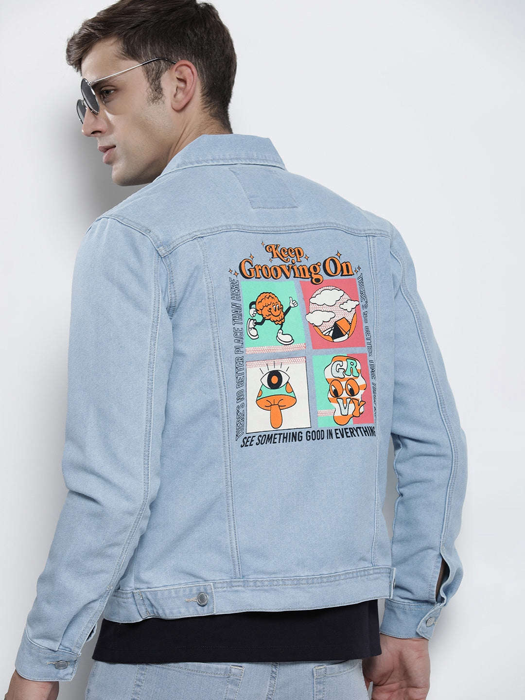 Shop Men Denim Trucker Jacket Online.