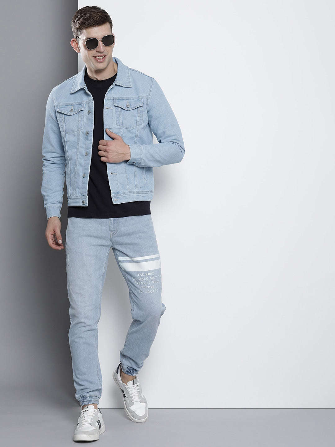 Shop Men Denim Trucker Jacket Online.