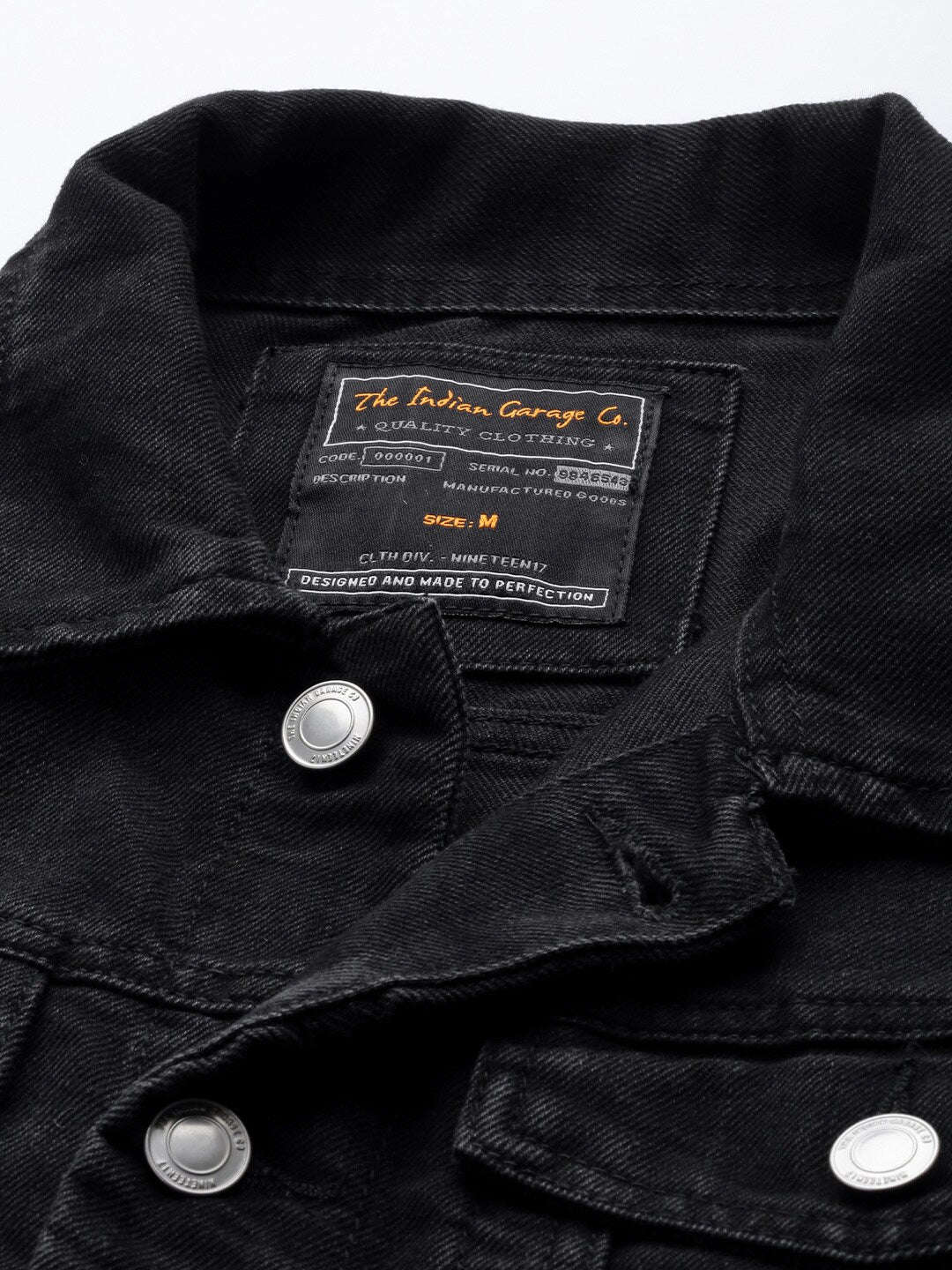 Shop Men Two Tone Denim Trucker Jacket Online.