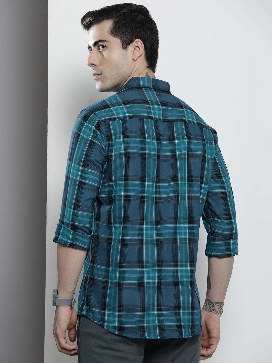 Shop Men Checked Shirt Online.