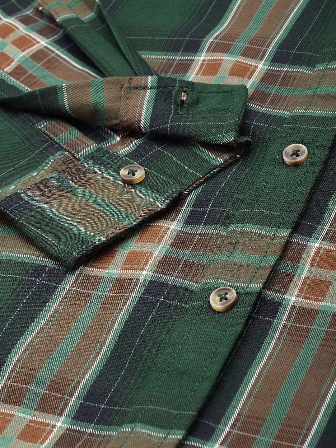 Shop Men's Checked Regular Fit Shirt Online.