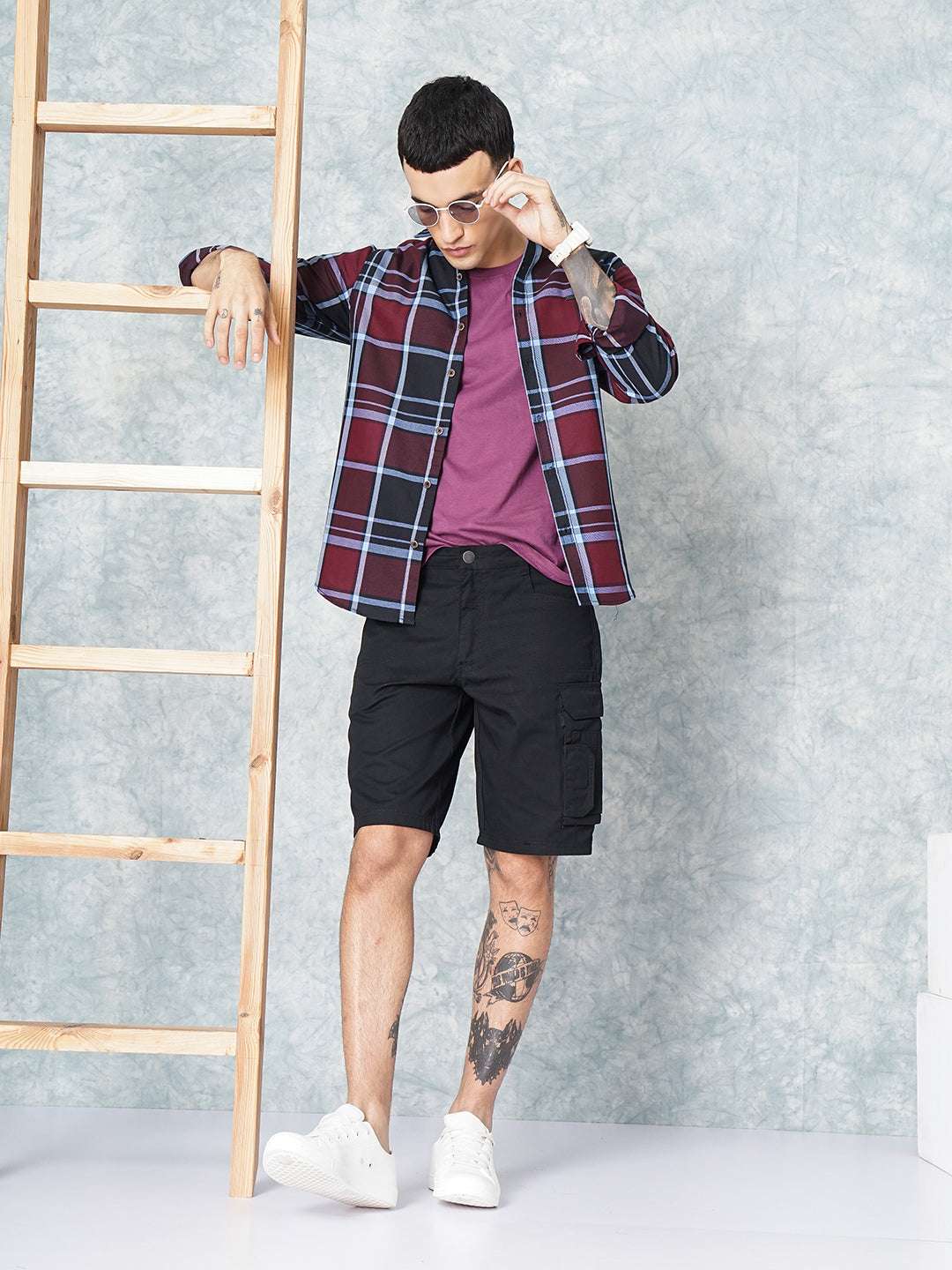 Shop Men Checked Shirt Online.