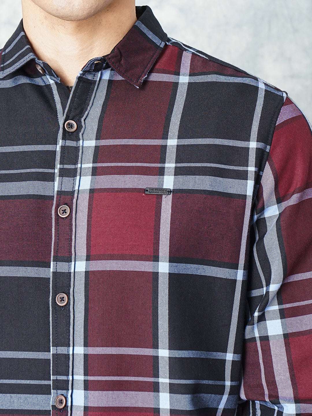 Shop Men Checked Shirt Online.