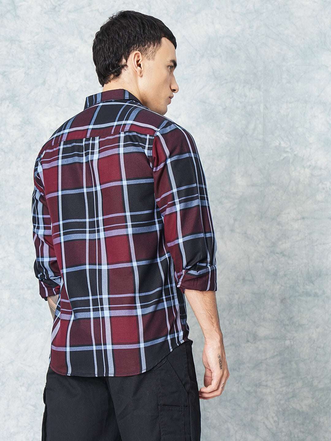 Shop Men Checked Shirt Online.