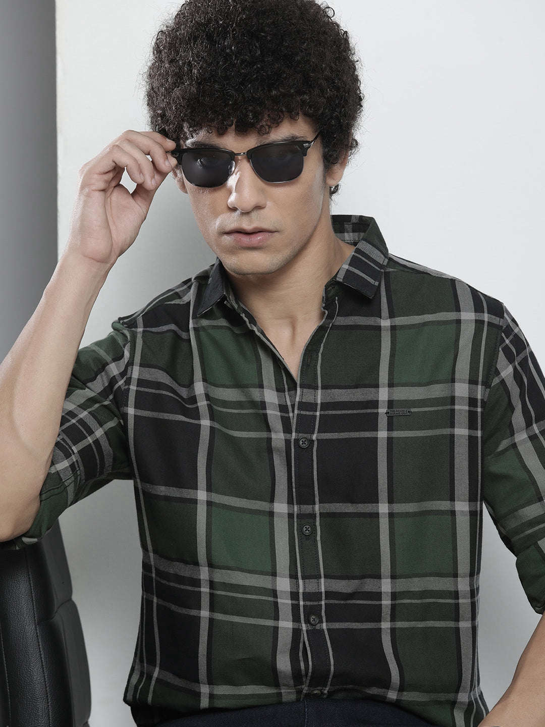 Shop Men Checked Shirt Online.