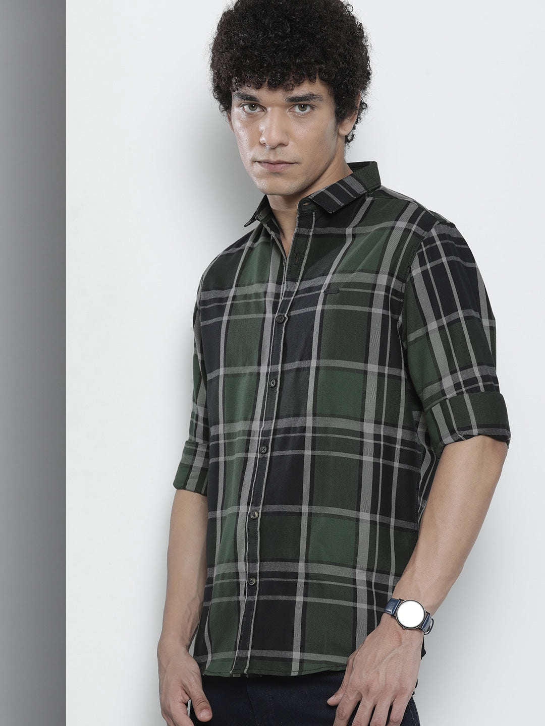 Shop Men Checked Shirt Online.